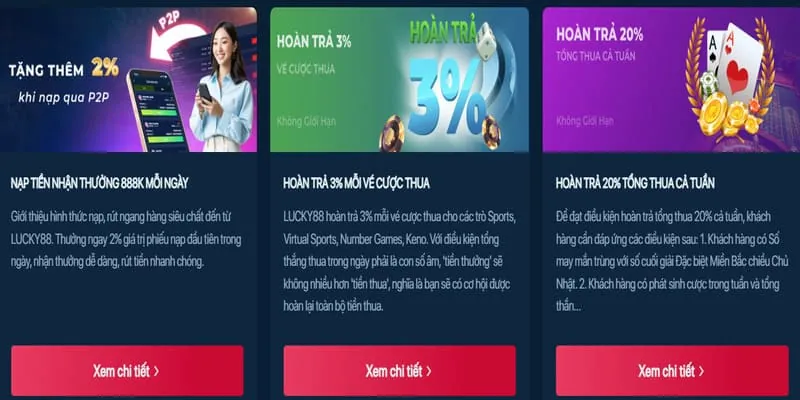 Thưởng nạp lại hàng ngày/tuần 99bet